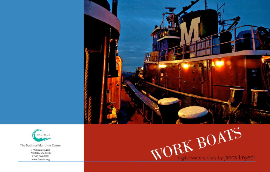 Art Catalog Cover for Work Boats
