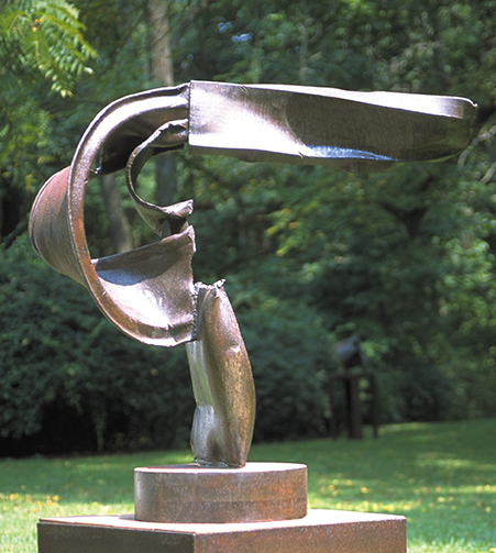 Paint Brush, Welded Steel Sculpture by Janos Enyedi