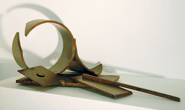Scraps Game, Welded Steel Sculpture by Janos Enyedi